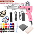 Miniatyrbillede 2 af 2: Tufting Gun Sæt, Elektrisk, 2-i-1 Design, Uldgarn og Lærred Inkluderet, EU-stik 220V sæt