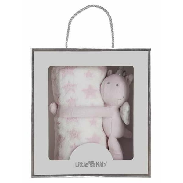 Tæppe til Baby Enhjørning 100 x 75 cm