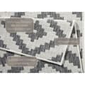 Miniatyrbild 4 av 4: NORTHRUGS Reversibelt utomhustäcke Malta väderbeständigt - Modern geometrisk mönster - för Balkong, terrass, Trädgård,