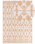 Miniatyrbilde 1 av 8: Gulvteppe Beige Syntetisk Materiale 160 x 230 cm Innendørs Utendørs Rektangulært Geometrisk Mønster Moderne Balkong Uteplass