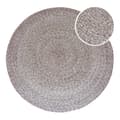 Pikkukuva 1 / 2: AXI Corfu Ulkomatto, pyöreä, ruskea - Sopii ulko- ja sisäkäyttöön / Ulkomatto valmistettu kierrätetyistä PET-pulloista - 120x120cm / Paksuus: 5mm