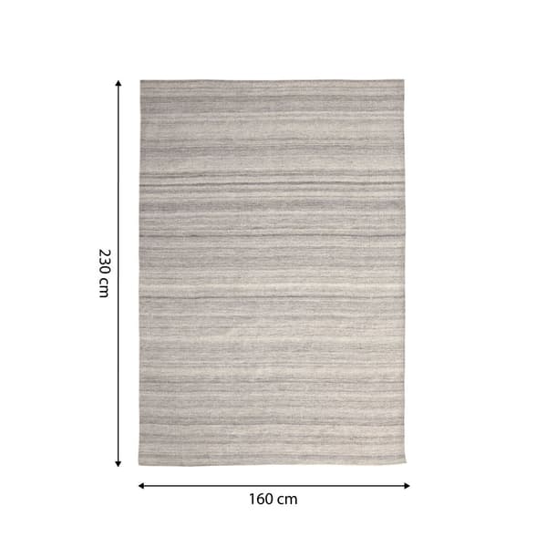 AXI Fiji Udendørs måtte, rektangulær, beige/grå - Perfekt under et loungesæt eller et spisebord / Udendørs måtte fremstillet af genanvendte