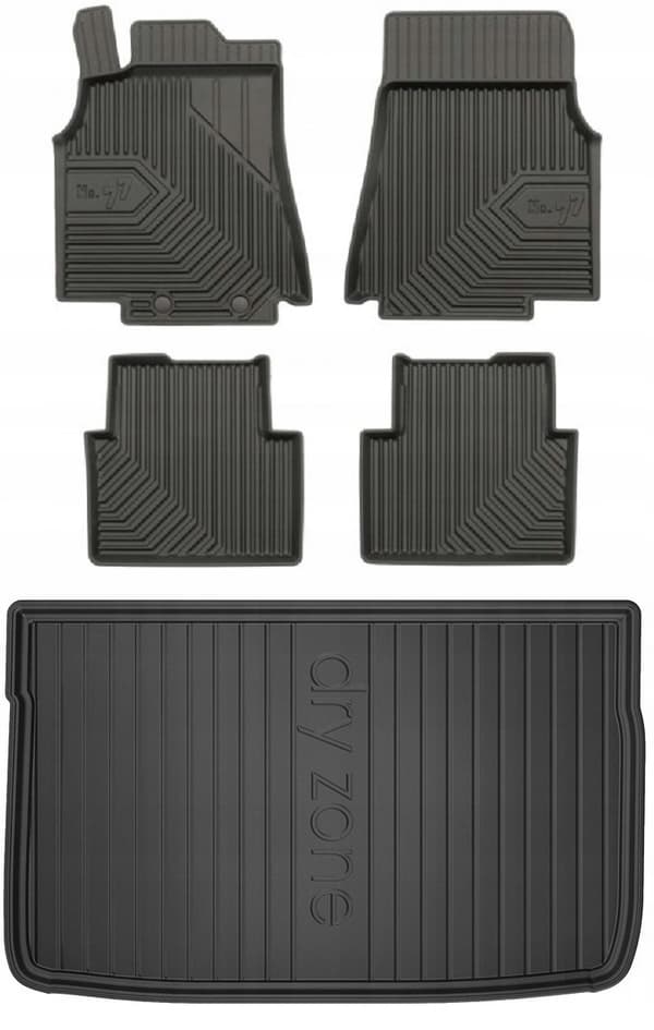 SÆT 77 Gulvmåtter og måtter Mercedes A-Klasse W169 Hatchback 2004-2012 d