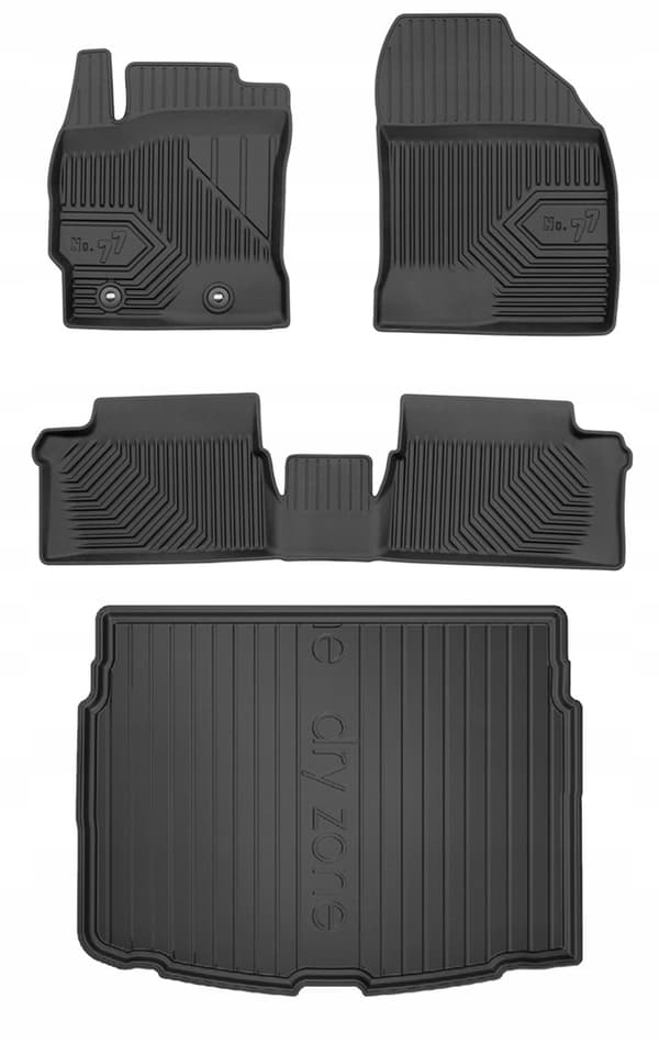 SÆT 77 Toyota Auris Hatchback 2012-2018 Gulvmåtter og måtter