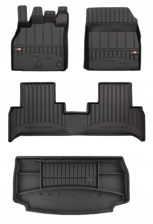 SÆT 3D gummimåtter Renault Grand Scenic 2009-2016