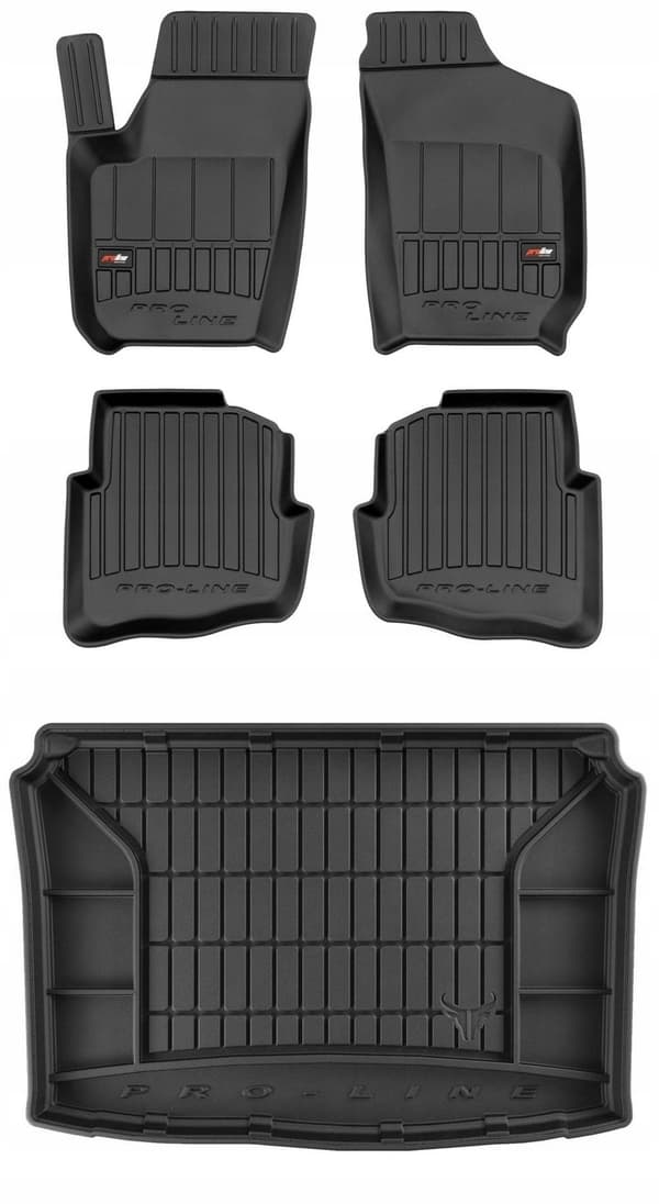 SÆT 3D gummimåtter Skoda Fabia 1 HB 1999-2007