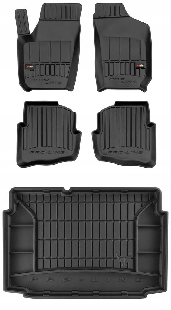 SÆT 3D gummimåtter VW Polo 4 HB 2001-2009 d 5dørs