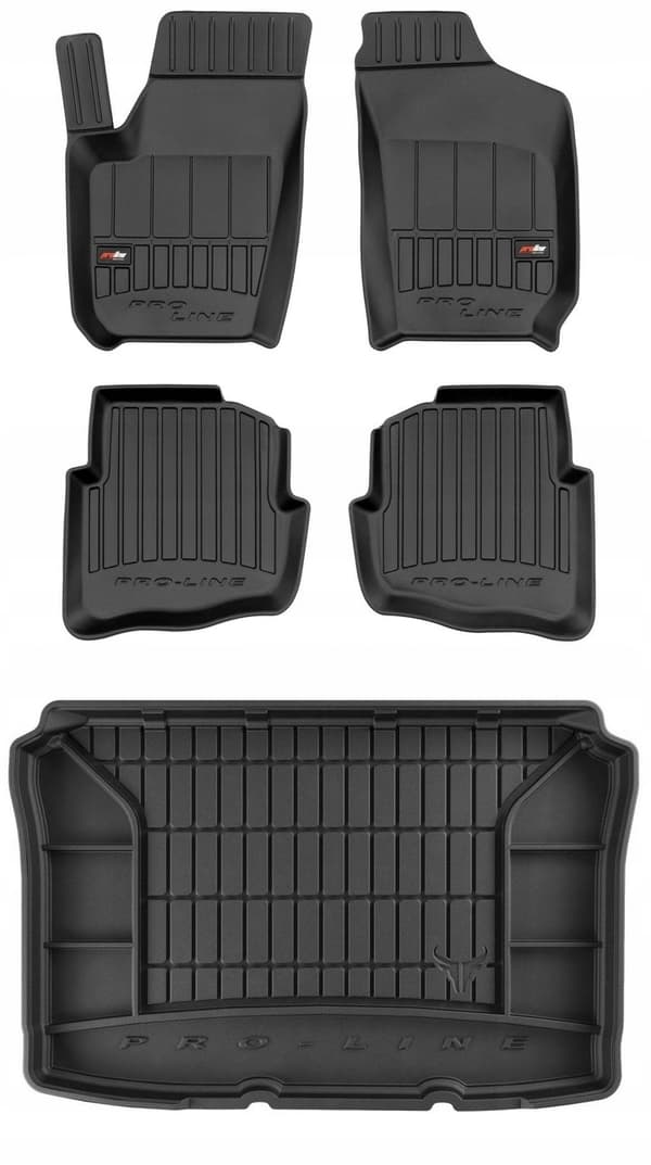 SET 3D gummimattor VW Polo 4 HB 2001-2009 3dörrars