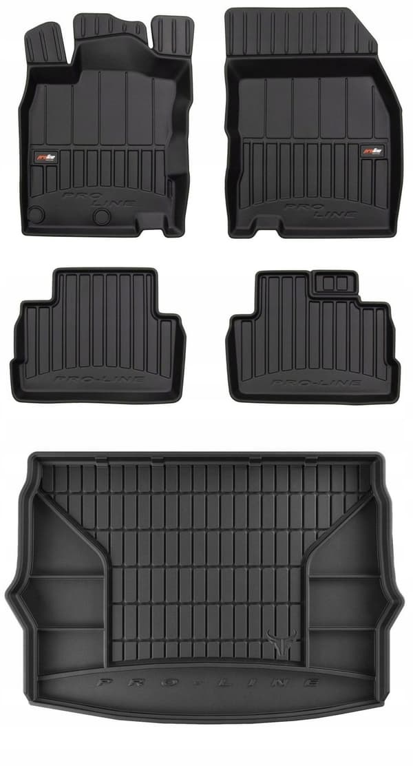 SÆT 3D gummimåtter Nissan Qashqai 2 2013-2021 g