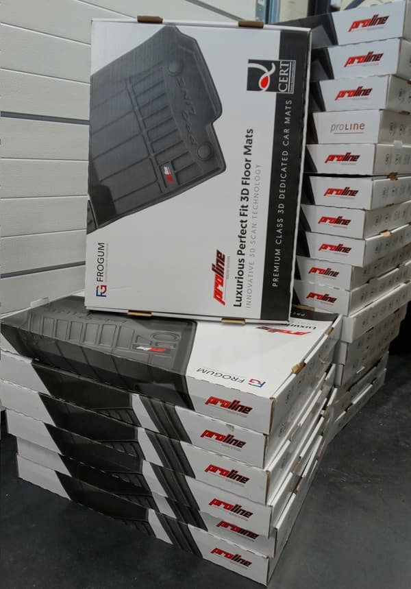 MÅTTER, DØRMÅTTER, GUMMIDØRMÅTTER, FIAT Scudo 2 2007-2016, 3D-TRUD, sort/hvid