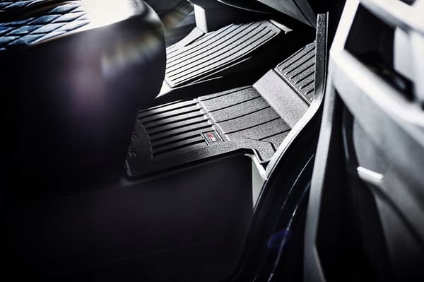 MÅTTER, DØRMÅTTER, GUMMIDØRMÅTTER, FIAT Scudo 2 2007-2016, 3D-TRUD, sort/hvid