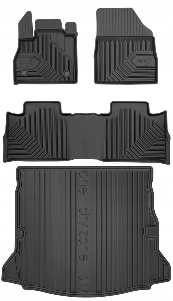 SET 77 Lattiamatot ja matto Renault Espace 5 2015-2022 7 paikkaa