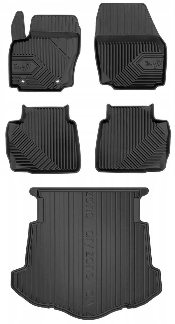 SÆT 77 Tæpper og måtter Ford Mondeo Mk4 Hatchback 2007-2012 25,5 cm
