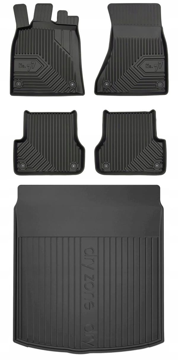 SÆT 77 Gummimåtter og måtter AUDI A6 C7 SEDAN 2011-2018