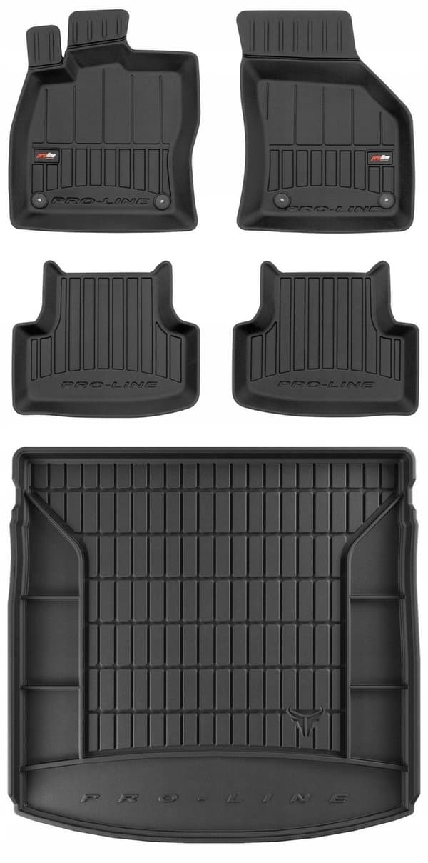 SET 3D gummimattor Seat Leon 3 Kombi från 2014-