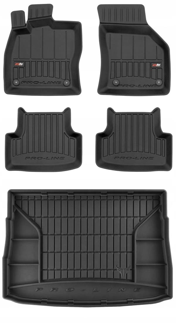 SÆT 3D gummimåtter VW Golf 7 HB 2012-2020 g