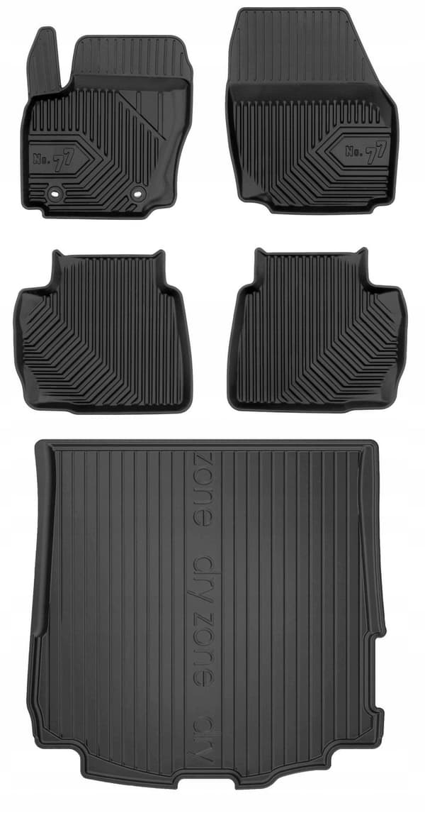 SÆT 77 Tæpper og måtter Ford Mondeo Mk4 Stationcar 2007-2012 25,5 cm
