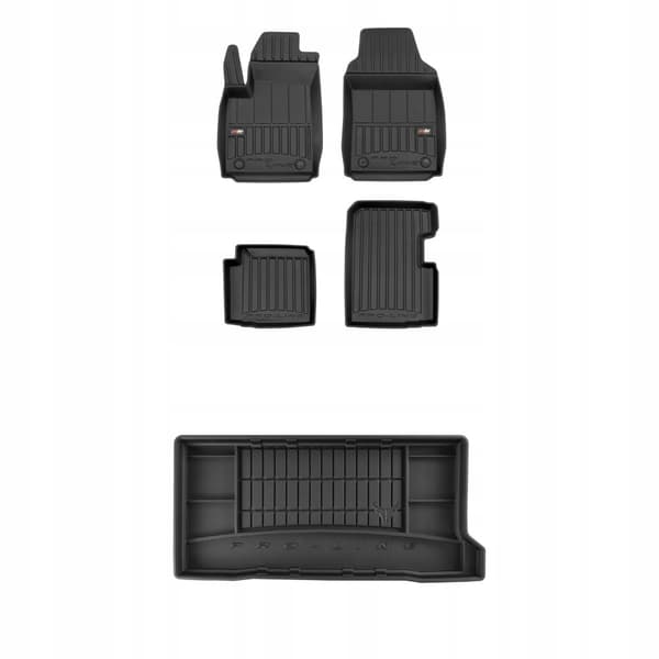 3D-matot ja tavaratilan mattosarja Fiat 500 hybrid hatchbackiin vuodesta 2020