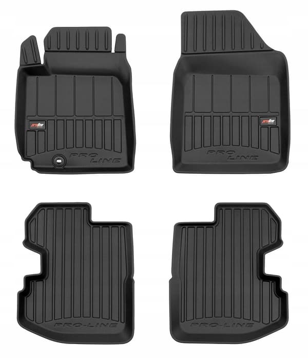 TOYOTA YARIS 1 1999-2005 GUMMI DØRMÅTTER, 3D TRAG