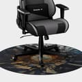 Miniatyrbild 6 av 6: Musmatta Gaming Huzaro HZ-FLOORMAT 5.0 Svart Gummi