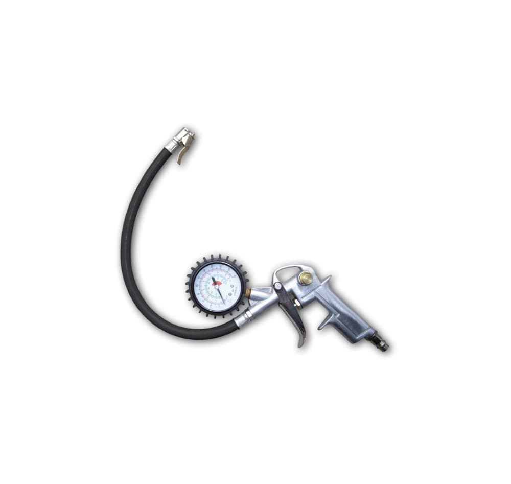 Däckpumpningspistol med mätare - blister