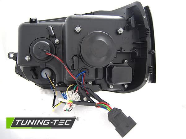 Strålkastare till VW T5 10-15 TUBE LIGHT T6 SER SVART