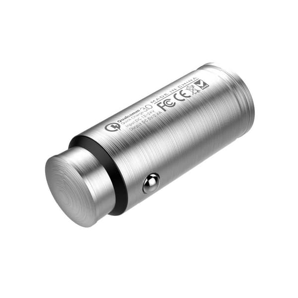 USB-laddare till bil, bullet, Quick charge 3.0, LED-indikator