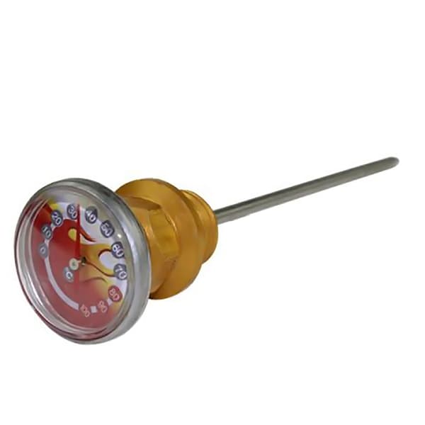 Moottoripyöräosat Öljytankki Lämpötila Gauges 110cc 125cc Gold
