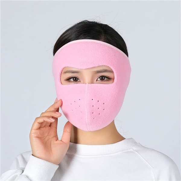 Motorcykel Cykling Ski Kold vinter Koldtæt Ear Warmer Sports Half Face Mask Pink_free størrelse