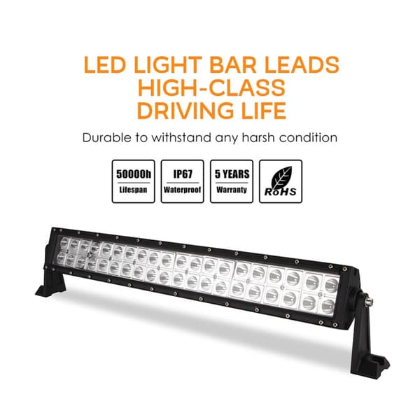21inch 2 rækker 200W LED Off-road tagbillygter Strip Bar Lights 21 inches