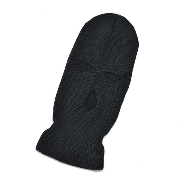 Ansigtsmaske Ski Winter Cap 3 Hole Balaclava Hood Warm Beanie Hat Tre huller mørk grå_ En størrelse