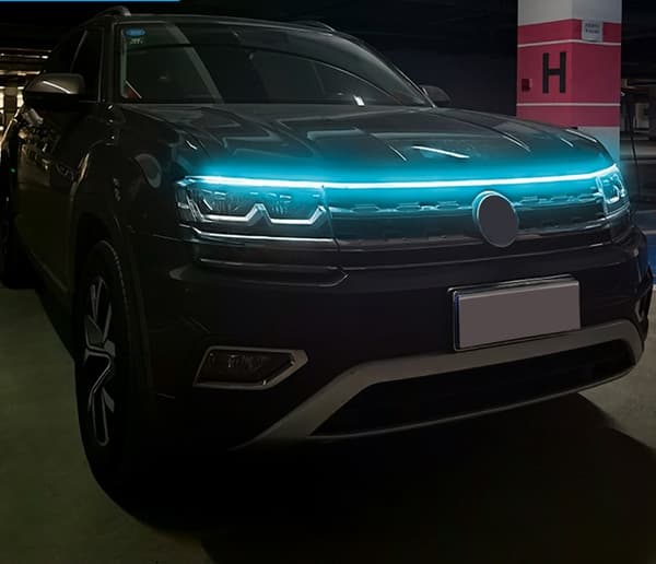 Ljusremsa för motorhuv, LED-List / Led Belysning till motorhuv, 1,8m, vit