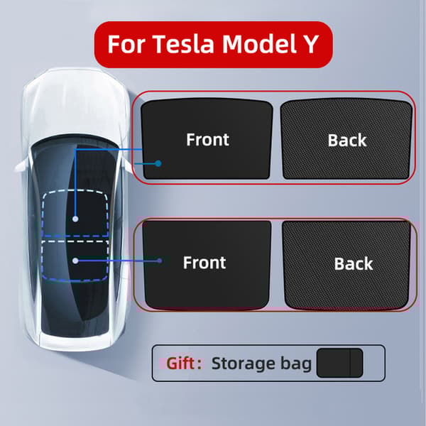 Solskydd glastak Model Y, minska temperaturen i din Tesla Model Y