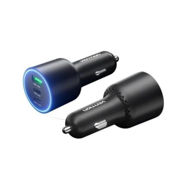 Vention FFQB0 100W bil-laddare 2x USB-C och USB-A snabbladdning