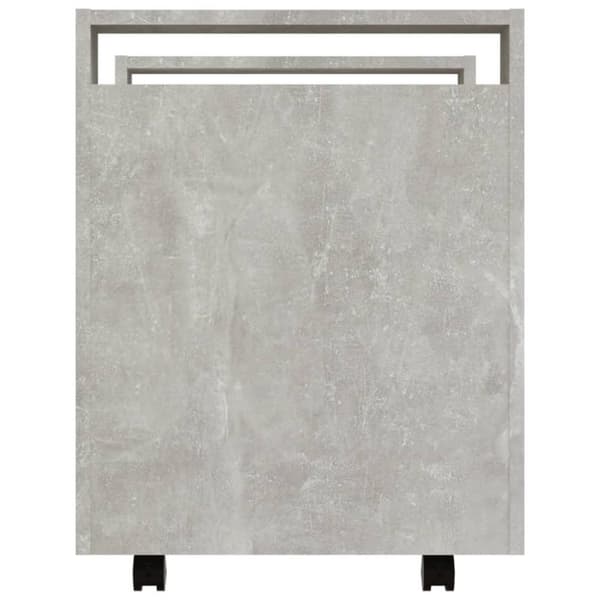 vidaXL kontorvogn 60x45x60 cm konstrueret træ betongrå