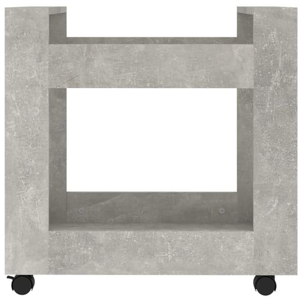 vidaXL Työpöytävaunu betoninharmaa 60x45x60 cm tekninen puu