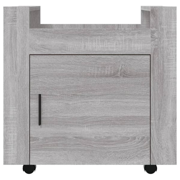 vidaXL kontorvogn 60x45x60 cm konstrueret træ grå sonoma-eg