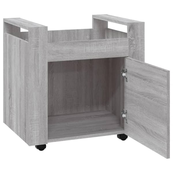 vidaXL kontorvogn 60x45x60 cm konstrueret træ grå sonoma-eg
