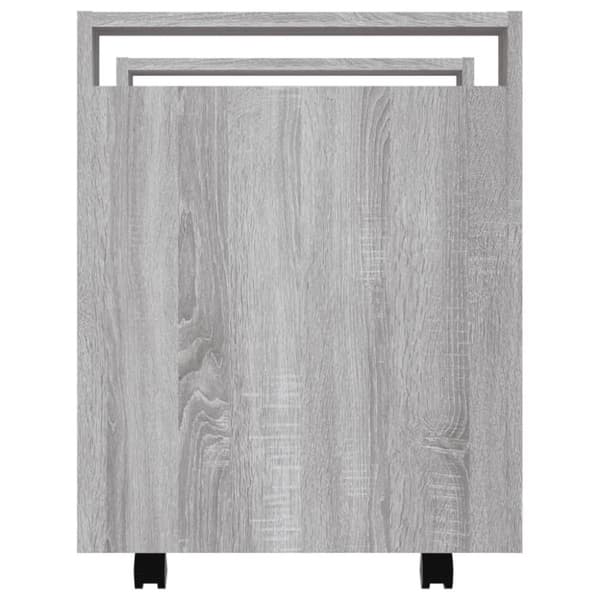 vidaXL kontorvogn 60x45x60 cm konstrueret træ grå sonoma-eg