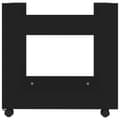 Miniatyrbilde 5 av 8: vidaXL Tralle til skrivebord svart 60x45x60 cm konstruert tre