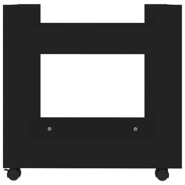 vidaXL Tralle til skrivebord svart 60x45x60 cm konstruert tre