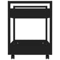 Miniatyrbilde 6 av 8: vidaXL Tralle til skrivebord svart 60x45x60 cm konstruert tre