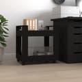 Miniatyrbilde 2 av 8: vidaXL Tralle til skrivebord svart 60x45x60 cm konstruert tre