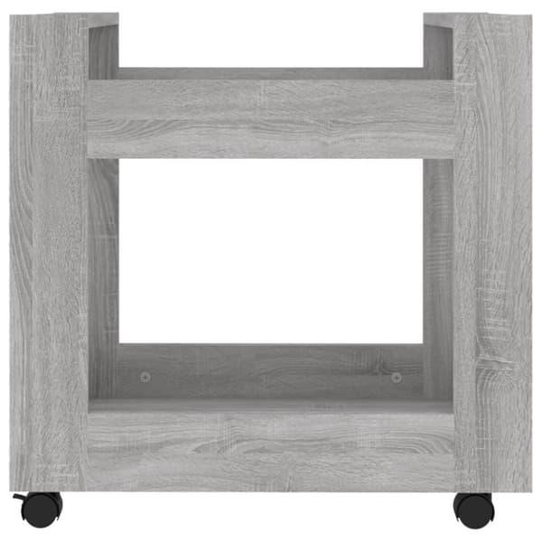 vidaXL Työpöytävaunu harmaa Sonoma 60x45x60 cm tekninen puu