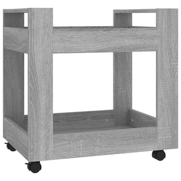 vidaXL kontorvogn 60x45x60 cm konstrueret træ grå sonoma-eg