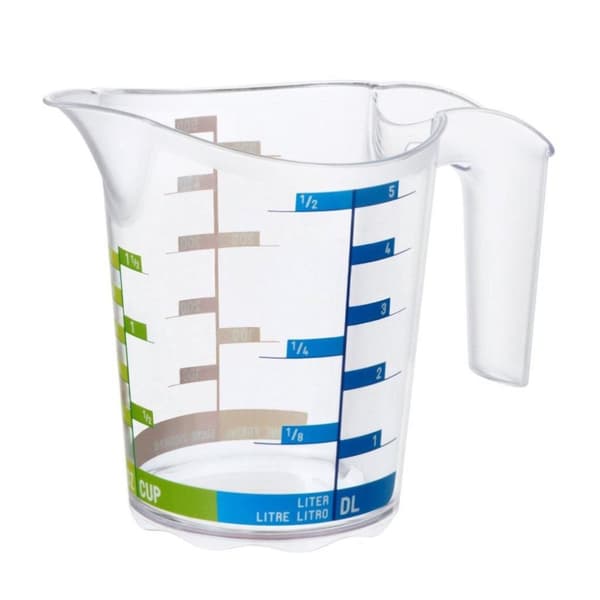Rotho Domino Maatbeker 0,5L Gennemsigtig