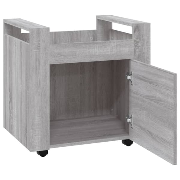 vidaXL kontorvogn 60x45x60 cm konstrueret træ grå sonoma-eg -  Vogne