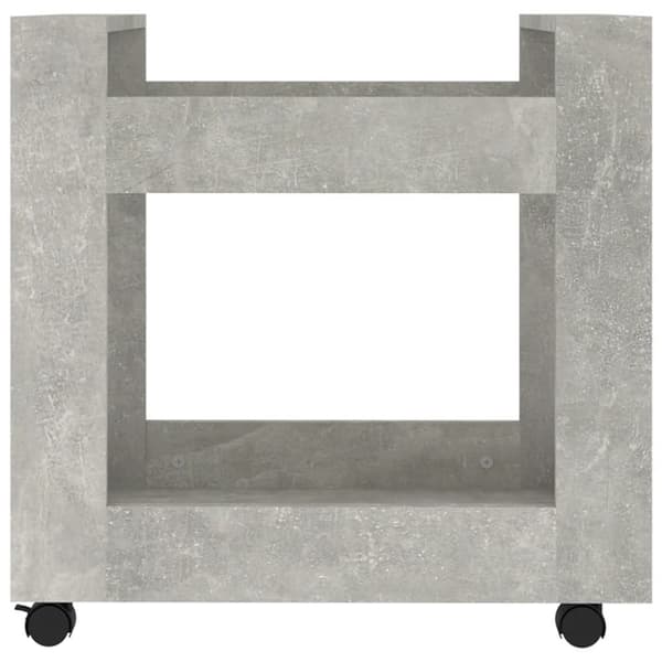 Skrivbordsvagn betonggrå 60x45x60 cm konstruerat trä - Skrivbordsvagn - Skrivbordsvagnar - Home & Living