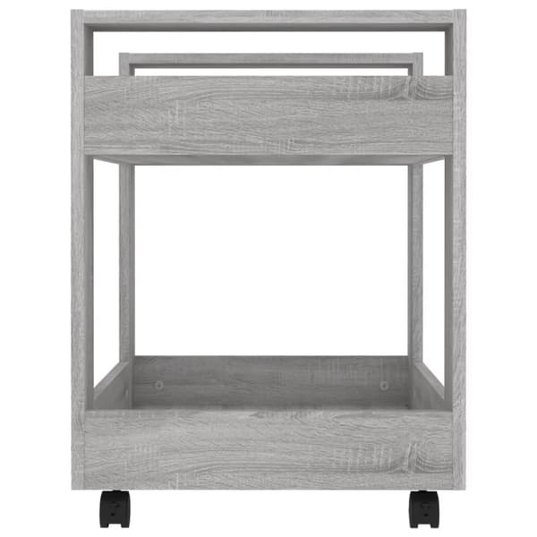 Kontorvogn 60x45x60 cm konstrueret træ grå sonoma-eg - Skrivebordsvogn - Skrivebordsvogne - Home & Living