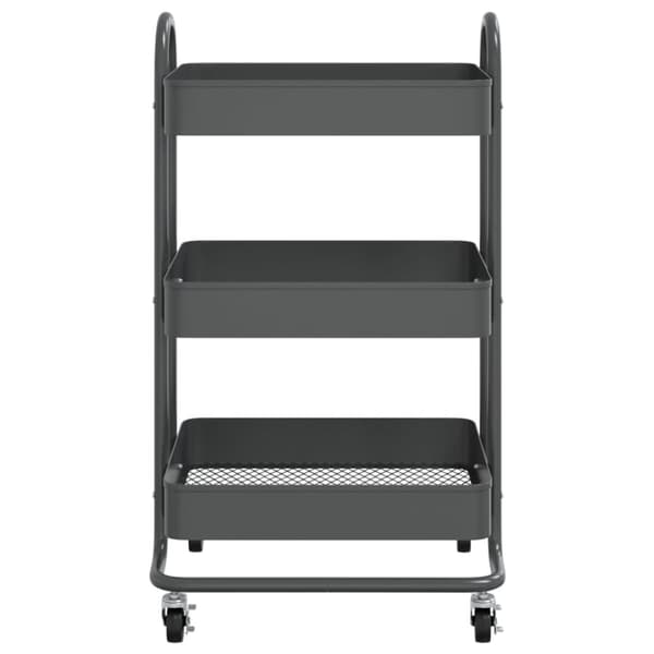 Rullvagn 3 våningar antracit 43x34x79 cm stål - Vagn - Rullvagn - Home & Living